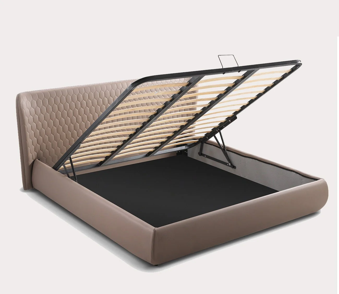 Agoura Leather Upholstered Storage Bed - Image 5