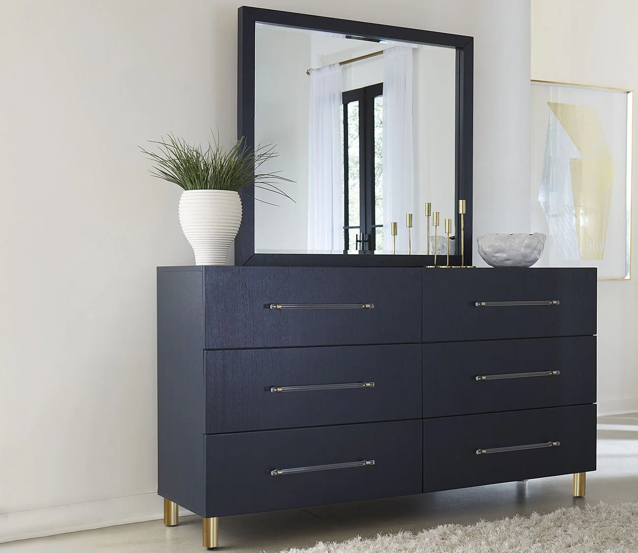 Modus Furniture Argento Oak 6-Drawer Dresser - Image 3