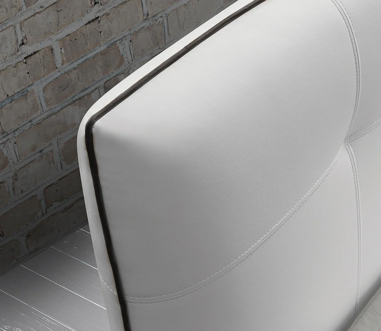 Aria Leather Upholstered Storage Bed - Image 3