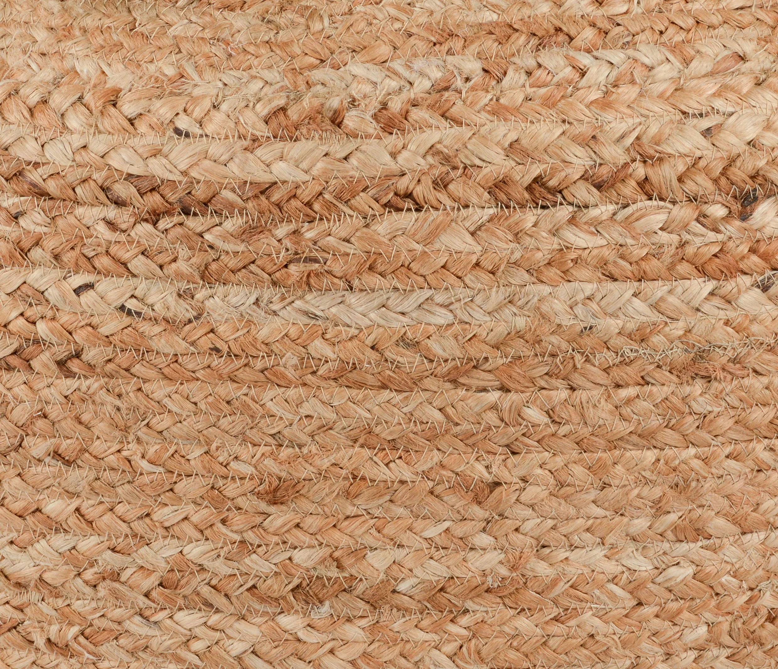 Villa by Classic Home Braga Jute Natural Pouf - Image 6