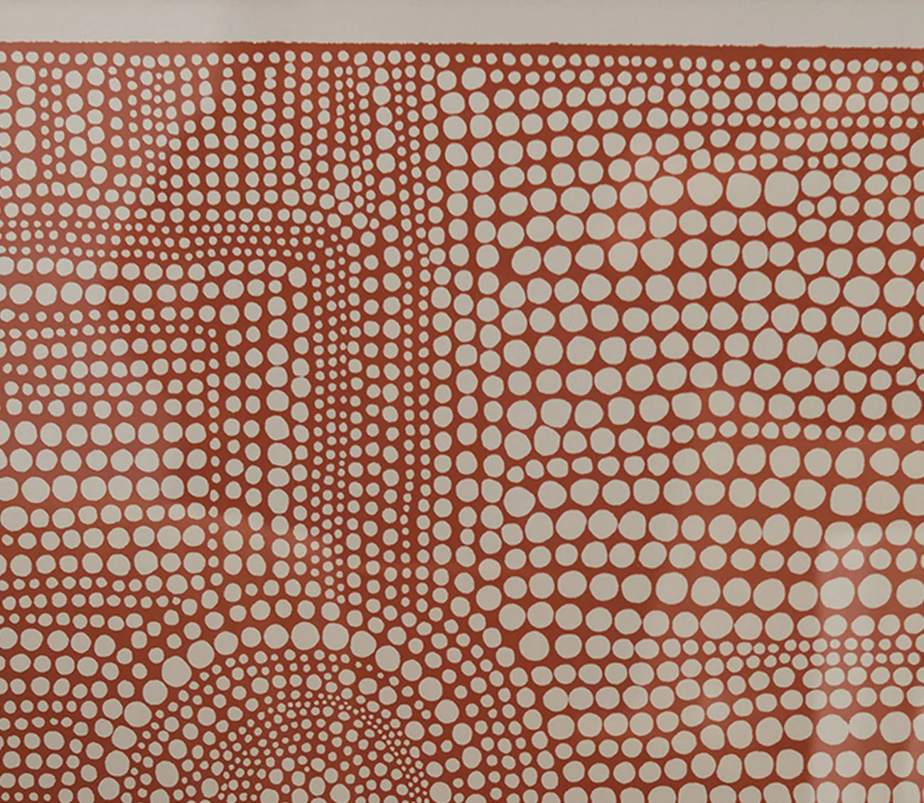 Grand Image Clustered Dots A in Red Digital Print - Image 3