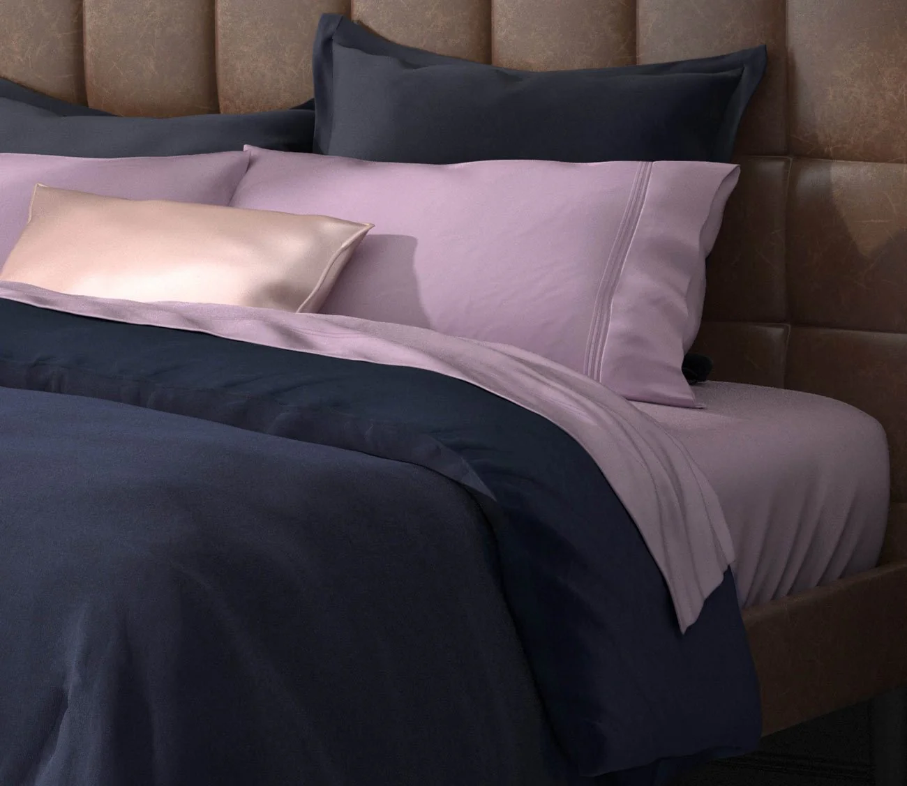 PureCare Cooling Bamboo Reversible Duvet Cover and Sham Set Separates - Image 11