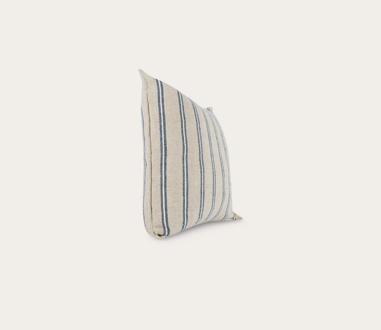 Villa by Classic Home Delgada Natural Blue Throw Pillow - Image 3