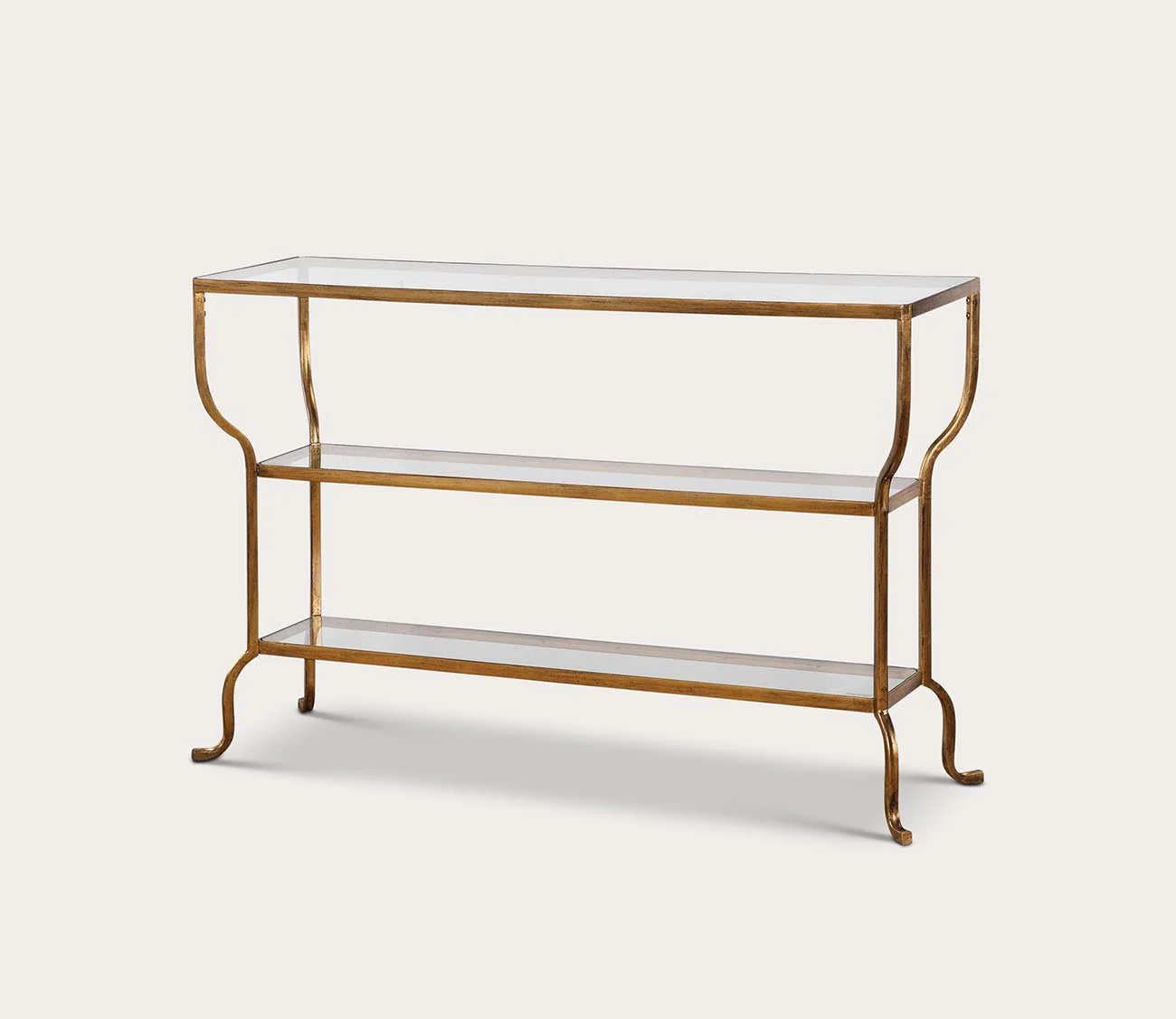 Uttermost Deline Gold Console Table - Image 3