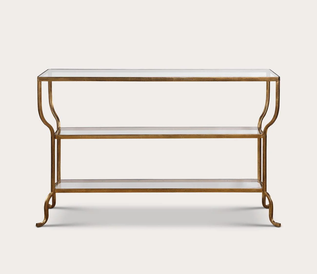 Uttermost Deline Gold Console Table - Image 4