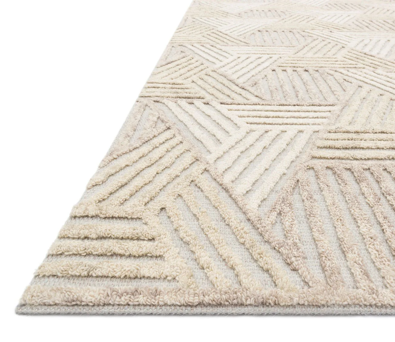 Loloi Ehren Oatmeal Ivory Area Rug - Image 4
