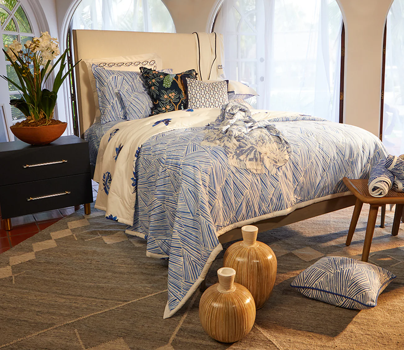 Villa by Classic Home Oasis Gray Multi Hand Woven Area Rug - Image 8