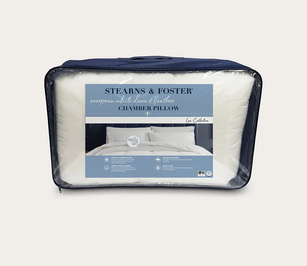 Stearns & Foster Pyrenees Down and Feather Chamber Pillow - Image 4