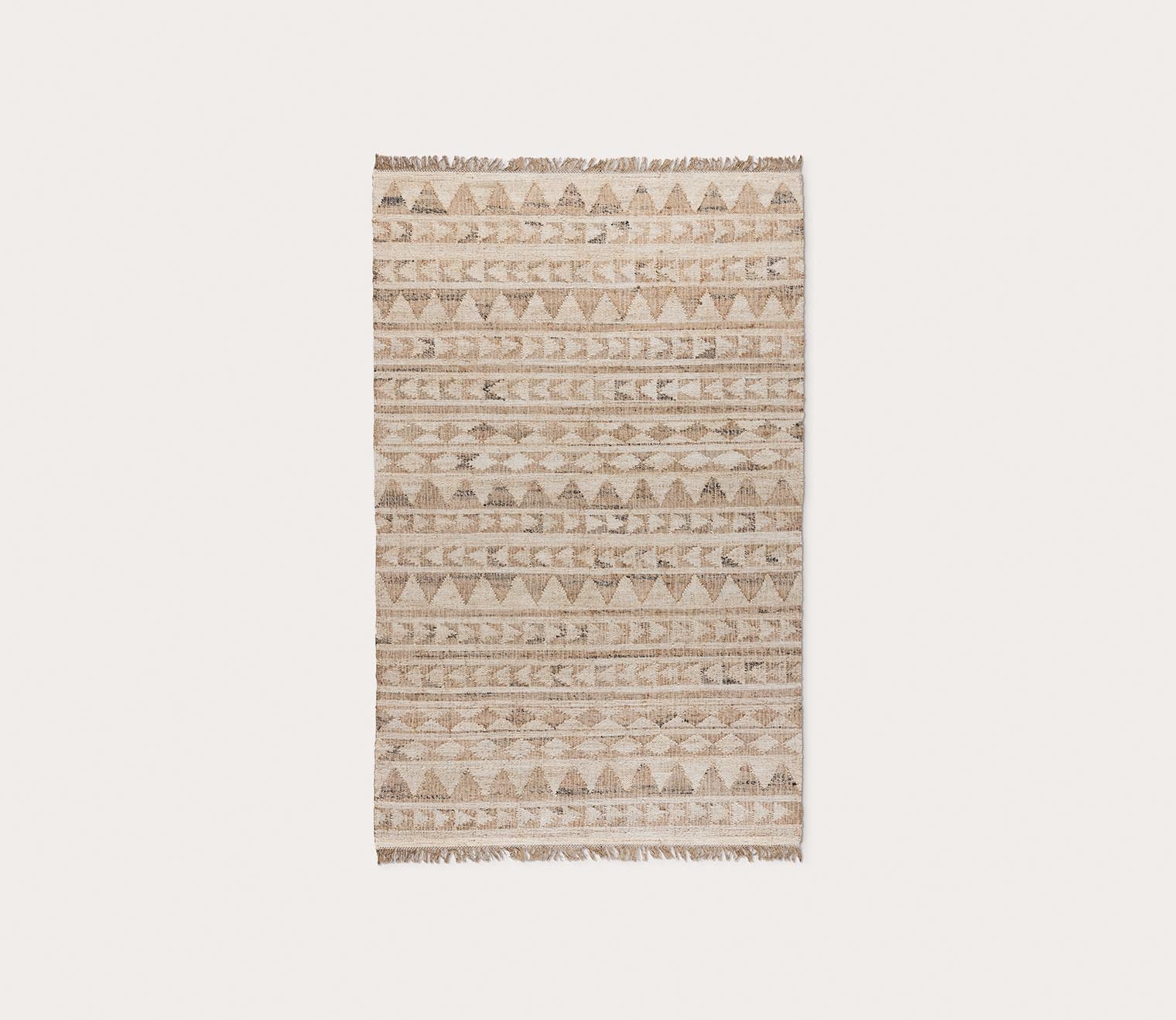 Villa by Classic Home Solana Distressed Ivory Natural Area Rug - Image 3