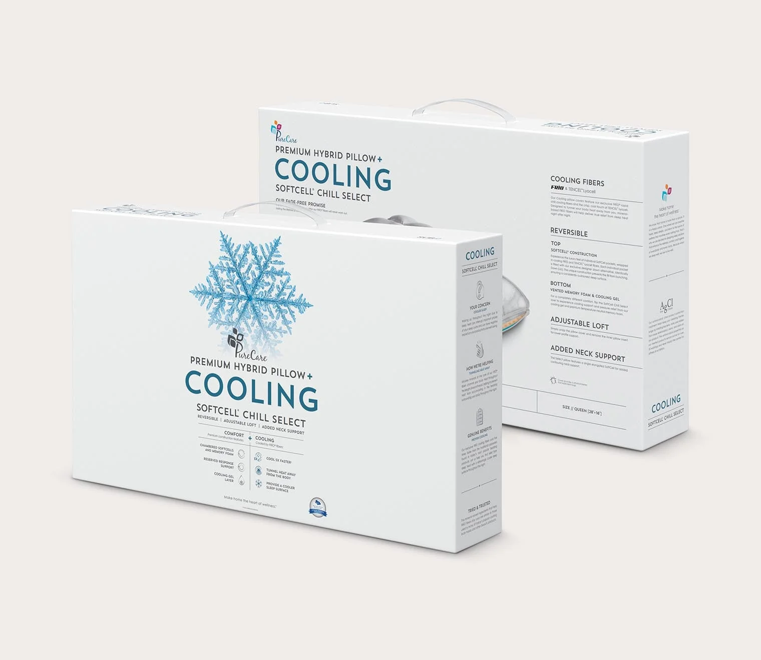 PureCare SUB-0° SoftCell Chill Select Reversible Hybrid Pillow - Image 5