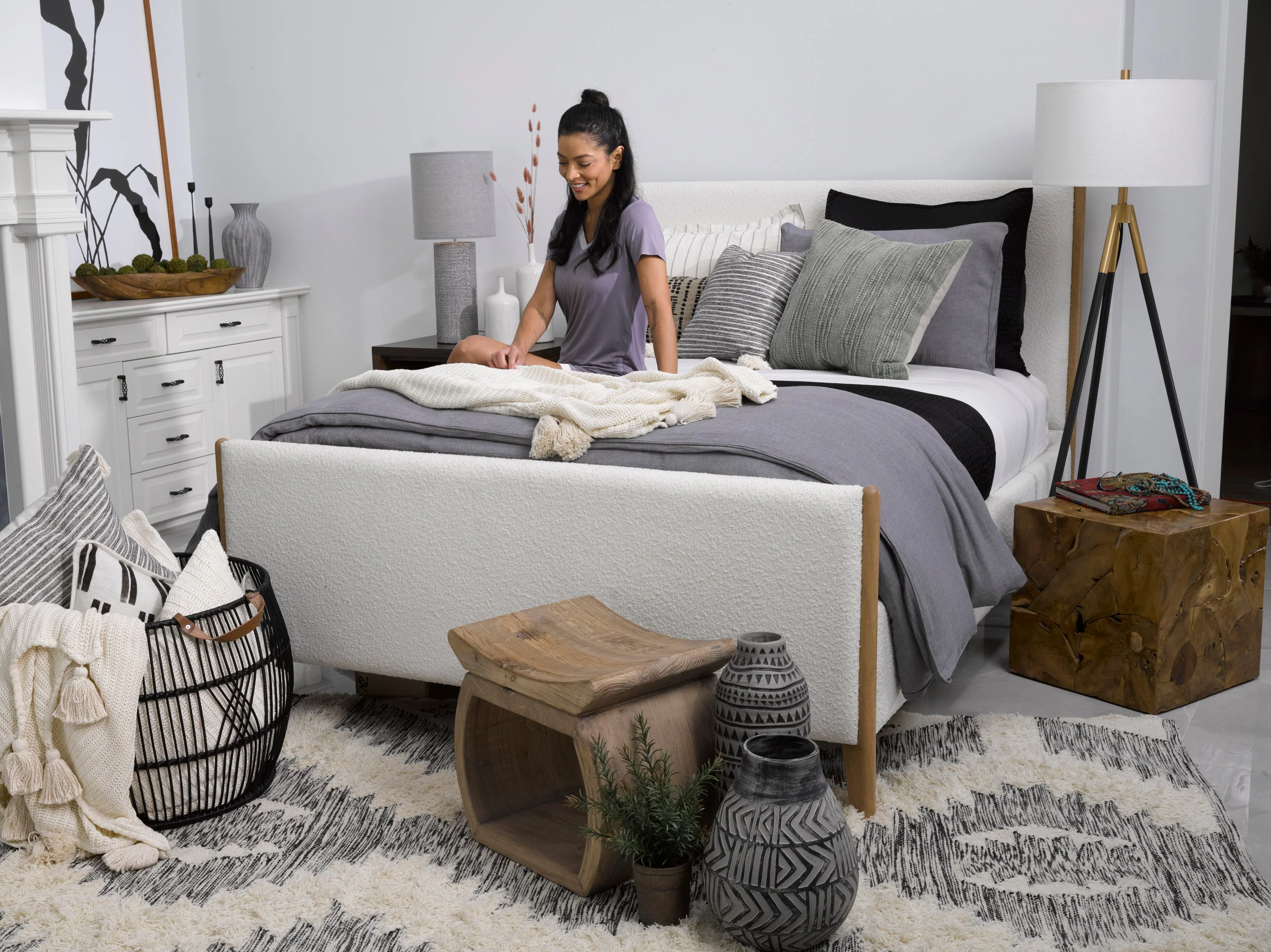 Villa by Classic Home Veda Knit Throw Blanket - Image 9